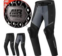 SHIMA Rush 2.0 Vented pantaloni tessili da moto impermeabili, nero-grigio, taglia XL per maschi