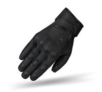 SHIMA SHADOW TFL Guanti Moto Uomo - Tecnologia TFL, Classici, Vintage, Rinforzato, Estiva in Pelle con Protezioni Nocche e Dita, Palmo Rinforzato (Nero, S)