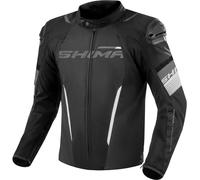 SHIMA SOLID Giacca Moto Uomo 4 Stagioni AIRFORCE Paraschiena Giubbotto Protezioni Estiva Giacche Invernale Leggero Motociclista Abbigliamento Protezione Impermeabile (Uomini, Bianco, Regular, 3XL)