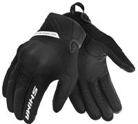 SHIMA SONIC Guanti Moto Estivi Uomo Tessile Pelle Corto Ventilato Omologati Guanto per Motocicletta Ventilata Touchscreen Motocross Protettore Rinforzato Abbigliamento Città (Uomini, Bianco, 3XL)