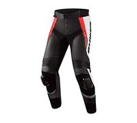 SHIMA STR 2.0 Pantaloni Moto in Pelle, nero-bianco-rosso, taglia 56 per maschi
