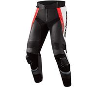 SHIMA STR 2.0 Pantaloni Moto in Pelle, nero-bianco-rosso, taglia 56 per maschi