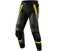 SHIMA STR 2.0 Motorcycle Pants - Pelle, Pantaloni Sportivi con Protezioni per Fianchi e Ginocchia, cursori per Le Ginocchia, Pelle Perforata, per Tuta 2 Pezzi (Nero/Fluo, 54)
