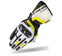 Shima STR-2 GLOVES FLUO, Guanti lunghi in pelle Touchscreen in moto per uomo (Fluo, S)