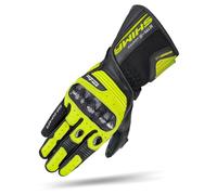 SHIMA STR-2 Guanti Moto Uomo Pelle Lungo Ventilato Perforato Omologati Guanto per Motocicletta Ventilata Protettore Rinforzato Touchscreen Abbigliamento Estivi Racing (Uomo, Fluo, XL)