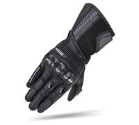 SHIMA STR-2 Guanti Moto Uomo Pelle Lungo Ventilato Perforato Omologati Guanto per Motocicletta Ventilata Protettore Rinforzato Touchscreen Abbigliamento Estivi Racing (Uomo, Nero, S)