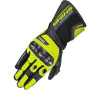 SHIMA STR-2 Guanti Moto Uomo Pelle Lungo Ventilato Perforato Omologati Guanto per Motocicletta Ventilata Protettore Rinforzato Touchscreen Abbigliamento Estivi Racing (Uomo, Fluo, XL)