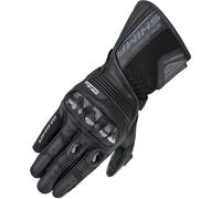 SHIMA STR-2 Guanti Moto Uomo Pelle Lungo Ventilato Perforato Omologati Guanto per Motocicletta Ventilata Protettore Rinforzato Touchscreen Abbigliamento Estivi Racing (Uomo, Nero, 3XL)