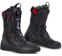 SHIMA STRATO Stivali Moto Uomo - Traspirante, Rinforzate Stivali Moto Turismo con Sistema di Chiusura Rapida ATOP, Pannelli Riflettenti (Nero, 47)