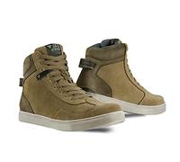 SHIMA SX-2 EVO Scarpe Moto Uomo - Stivali Moto in Pelle, Traspirante, Rinforzato con Supporto della Caviglia, Suola Antiscivolo, Impugnatura per il Cambio di Marcia (Marrone, 47)