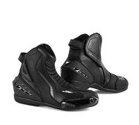 SHIMA SX-6 Men, Scarpe Moto Uomo | Rinforzate Stivali Moto Uomo in Pelle, Supporto alla Caviglia, Suola Antiscivolo, Impugnatura del Cambio (Nero, 45)