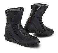SHIMA TERRA MEN , Scarpe Moto Uomo | Rinforzate Stivali Moto Donna in Pelle, Supporto alla Caviglia, Suola Antiscivolo, Impugnatura del Cambio (Nero, 48)