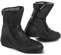 SHIMA TERRA MEN , Scarpe Moto Uomo | Rinforzate Stivali Moto Donna in Pelle, Supporto alla Caviglia, Suola Antiscivolo, Impugnatura del Cambio (Nero, 45)