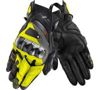 SHIMA Guanti moto XRS-3 in pelle ventilati perforati omologati touchscreen rinforzati Giallo fluo M