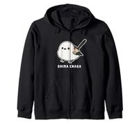 Shimaenaga Bird Wild Hokkaido Snow Fairy Illustrazione Carino Felpa con Cappuccio
