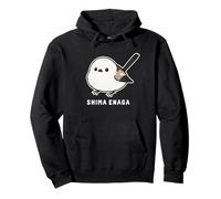 Shimaenaga Bird Wild Hokkaido Snow Fairy Illustrazione Carino Felpa con Cappuccio
