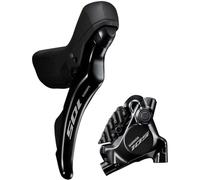 SHIMANO 105 105 ST-R7120-R Leva del cambio/freno con pinza freno a disco idraulica BR-R7170 - destra/posteriore, 12 velocità, piatta