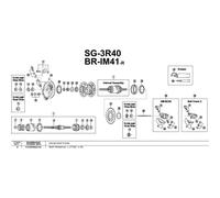 Shimano Anello Del Cuscinetto A Sfere Sg-3c40 8 Unità Silver