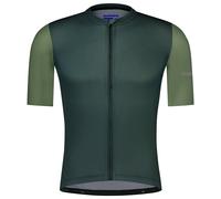 SHIMANO Aria Kurzarmtrikot, für Herren, Größe 2XL, Fahrradtrikot, oliva