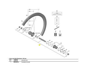 Shimano Asse Del Mozzo Posteriore Wh-r9270-c50-tu-r Black