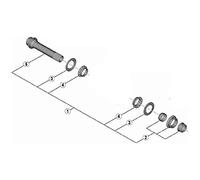 SHIMANO Asse mozzo completo - WH-R9170-C40-TU-F12