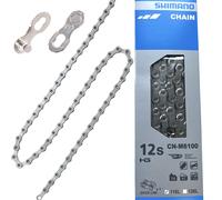 Shimano Bicicletta Catena CN-M6100 Quick Link Con Antifurto 12-fach 116 Arti