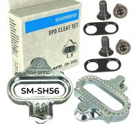 Shimano Bicicletta MTB SPD Cleat Set SM-SH56 Scarpa Klick Piastre Argento
