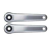 Shimano Steps E6100 E-bike Crank Grigio 170 mm Silver