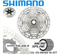 Shimano Cassetta Deore CS-M6100 12 Velocità MTB Ebike 10-51 Z Micro Spline