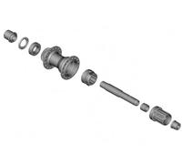 SHIMANO Complete Hub Axle - FH-TC500-MS/HM componente bici per compatibilità