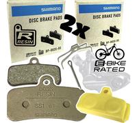 Shimano D03S Pastiglie Freno Resina 4 Pistoni Per Disco 2 Paia