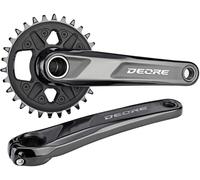 Shimano Deore Guarnitura FC-M6100 1 X 12 Spd 30 Denti Due Pezzi Nera 170Mm M6170