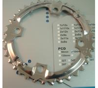 Shimano Deore M532 U-36Tx104BCD MTB Guarnitura Nuovo/NOS - 3x9-Speed- Nib