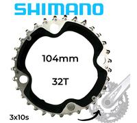 Shimano Deore Slx FC-M670 MTB Bicicletta Manovella Ricambio Mitleres Corona 32T