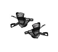 Shimano Deore XT, Coppia Comandi Cambio con Collarino, Nero, 2/3x11V