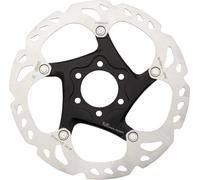 Shimano Deore XT SM-RT86-S2 Disco Freno Rotor - 160mm, 6-Bulloni, Argento/Nero