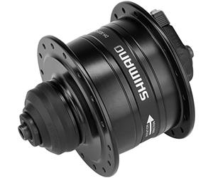 SHIMANO DH-3D37 6 volt/3 watt, collegato centralmente a 32 canali Dinamo al mozzo Black 6-Buche