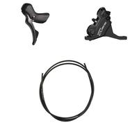 Shimano Cues St-u6030 2x Front Brake Argento Black