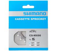 Shimano DXR CS-MX66, Pignone, 16 Denti, Argento