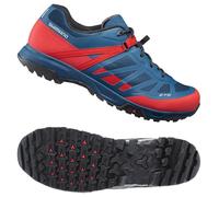 Shimano ET5 R ET500 Erl 38 Piatto Pedal Bicicletta Scarpe Rosso Blu Enduro Ebike