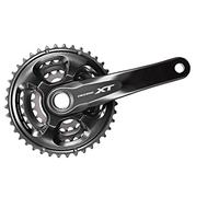 Shimano FC-M8000-3, Guarnitura, 40/30/22 Denti, Nero/Grigio
