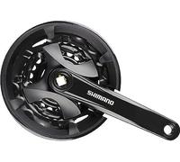 Guarnitura MTB Shimano 3X9V 22/30/40 Denti Nero