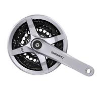 SHIMANO FC-TY501 - Guarnitura Quadrata 6/7/8 velocità, 175 mm, Colore: Argento