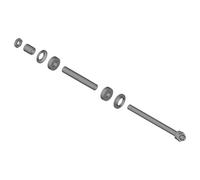 Shimano FH-QC400-HM-B asse cavo completo, nero, taglia unica