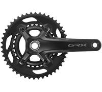 Shimano GRX FC-RX600 - Pedaliera 2 x 10 46-30Z, colore: Nero 2020, 165 mm