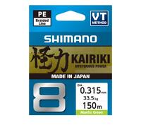 SHIMANO Kairiki 8, 150m, Verde Mantis, Lenze da pesca intrecciate 8 volte