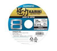 SHIMANO Kairiki 8, 3000m, grigio acciaio, Lenza Da Pesca Intrecciata