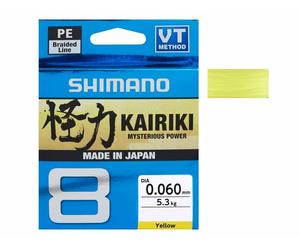 Shimano Kairiki 8 Yellow 150m 0.06mm - 0.20mm Trecciato