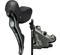 Kit Freno Idraulico Anteriore Shimano Tiagra 2V Nero con Attacco Flat Mount e Componenti Inclusi