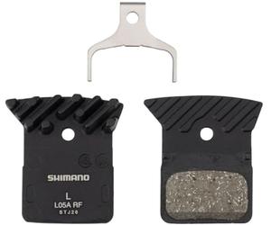 Shimano L05A-RF Disc Brake Pad and Spring - Resin Compound, Finned Lega Back Plate, One Pair